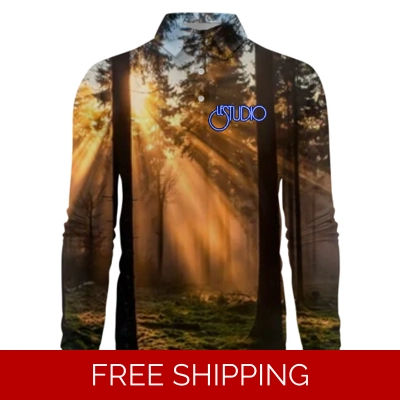 Le Studio Forest 2 Custom 3D Long-Sleeved Polo Shirt